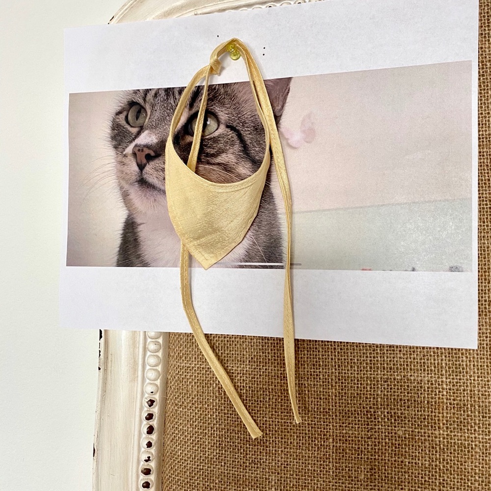 Pet scarf handmade silk scarf for small size pet